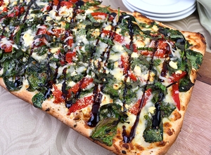 Easy PISE Goat & Baby Spinach Pizza